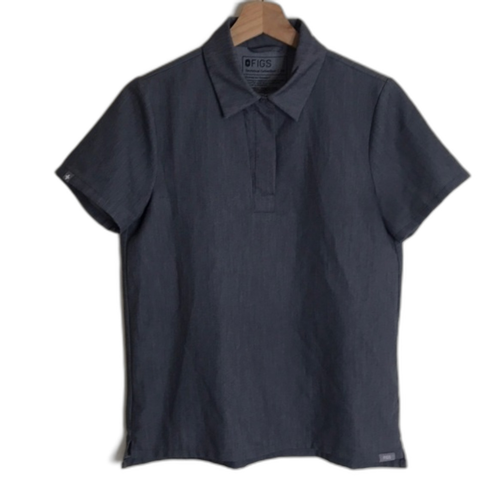 Figs‎ nala short sleeve scrub polo shirt size XS ladies nursing medical